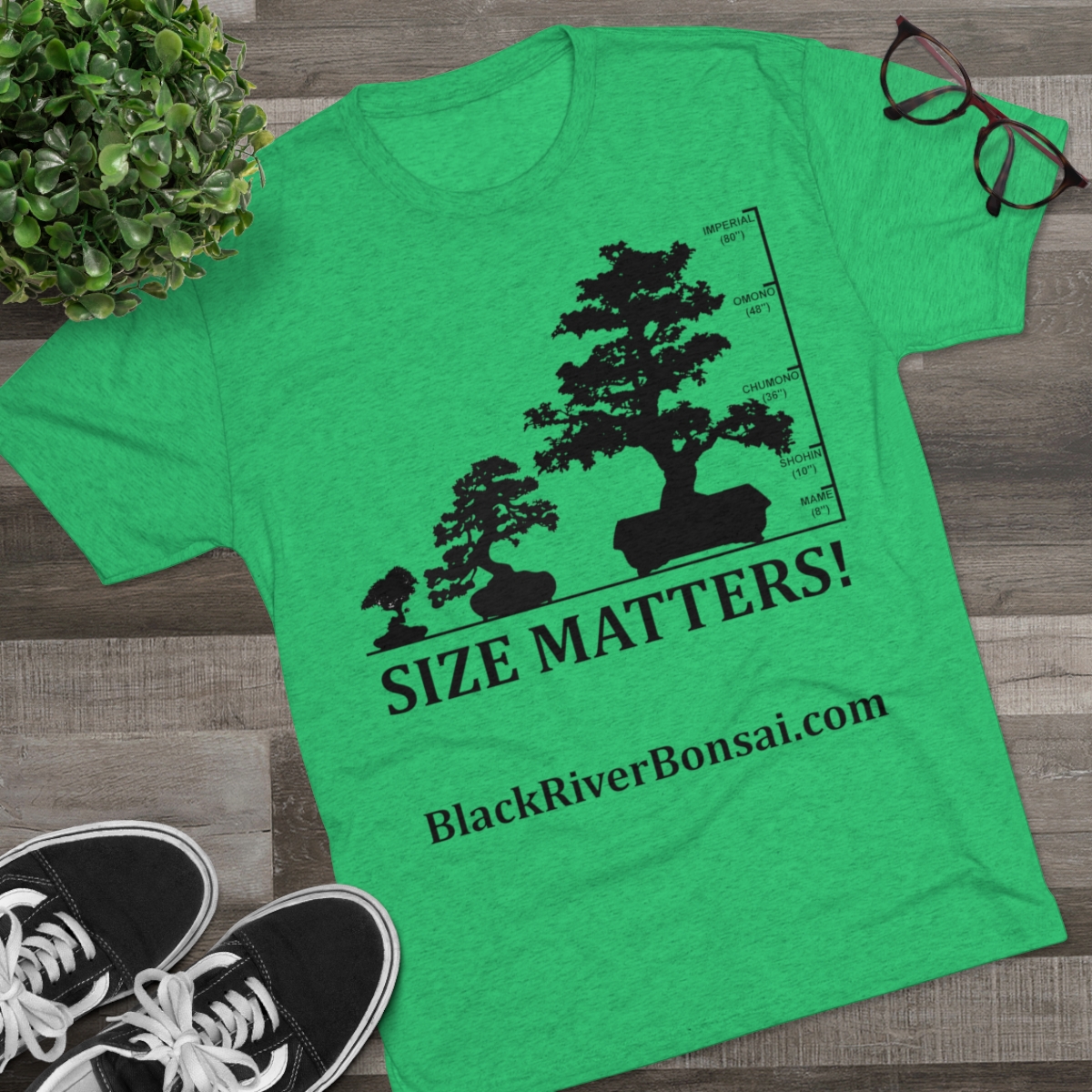 Size Matters Men's Tri-Blend Crew Tee - Image 19