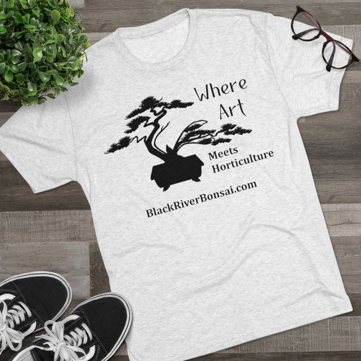 Art/Horticulture Men's Tri-Blend Crew Tee - Image 3