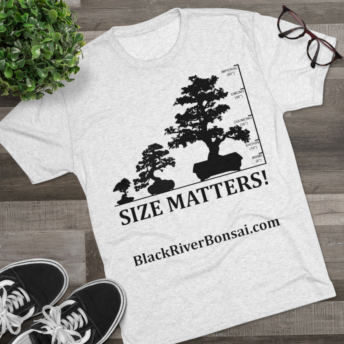 Size Matters Men's Tri-Blend Crew Tee - Image 3