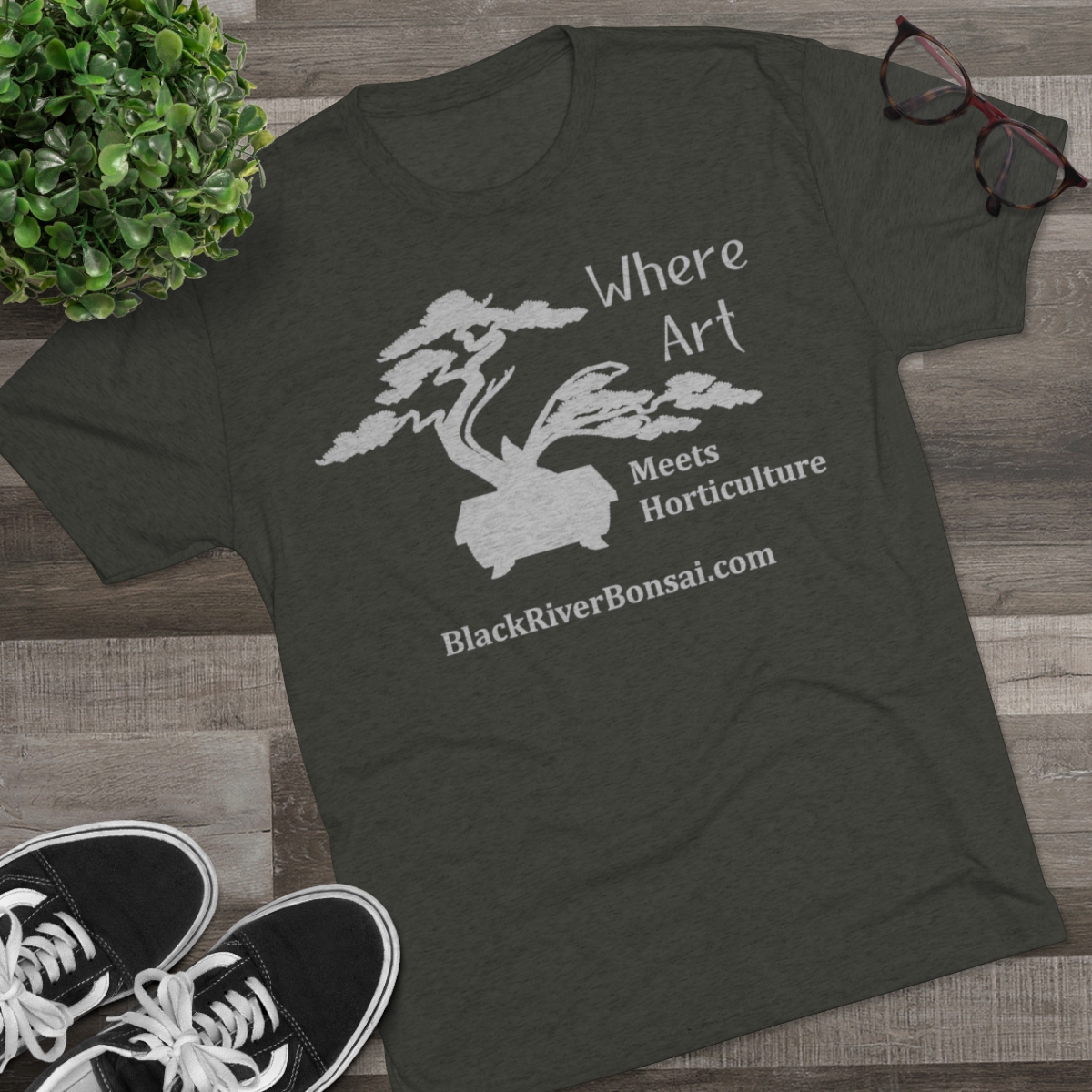 Art/Horticulture Men's Tri-Blend Crew Tee - Image 11