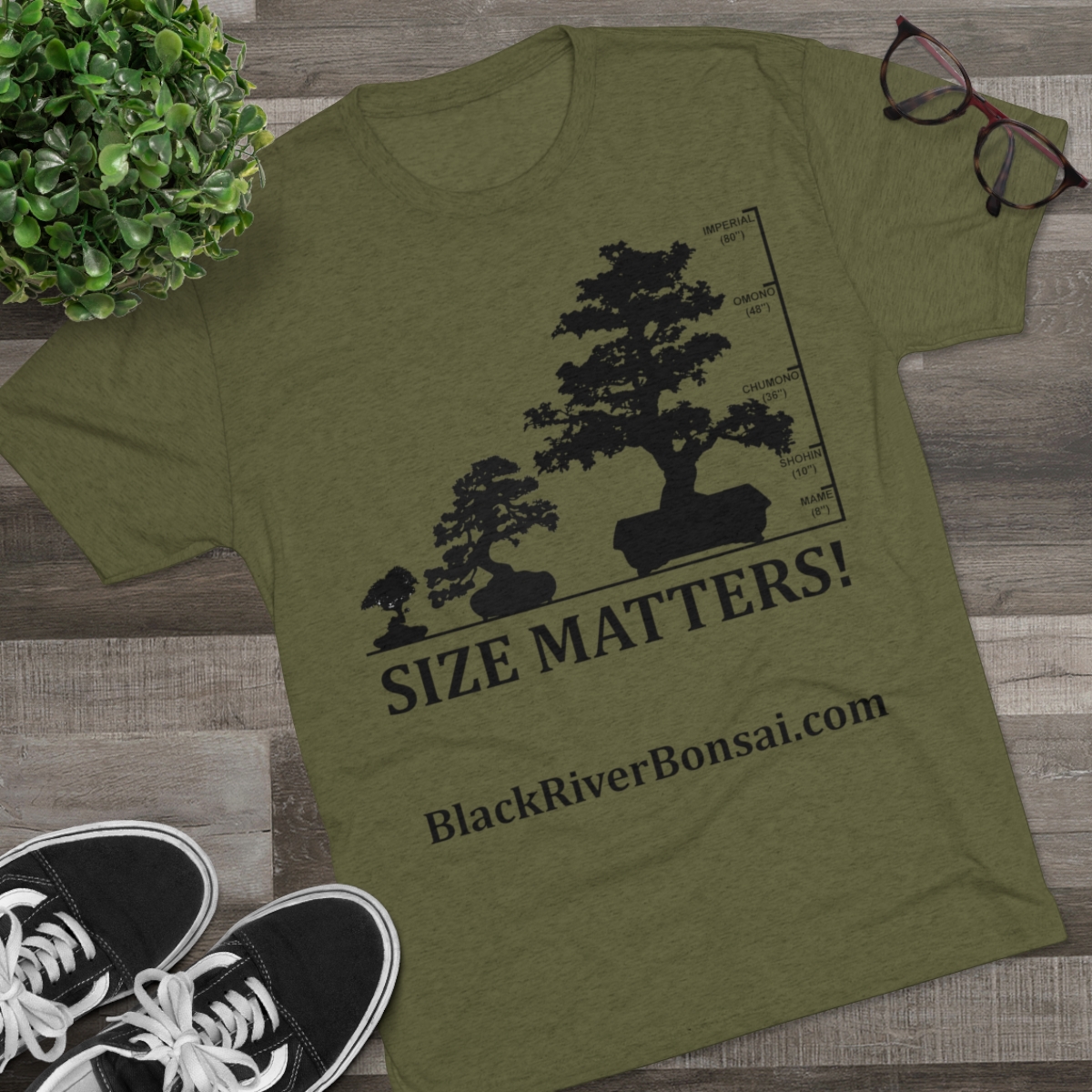 Size Matters Men's Tri-Blend Crew Tee - Image 15