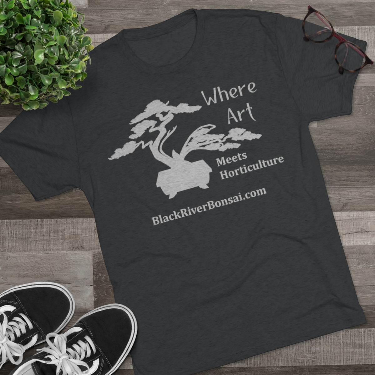 Art/Horticulture Men's Tri-Blend Crew Tee - Image 7