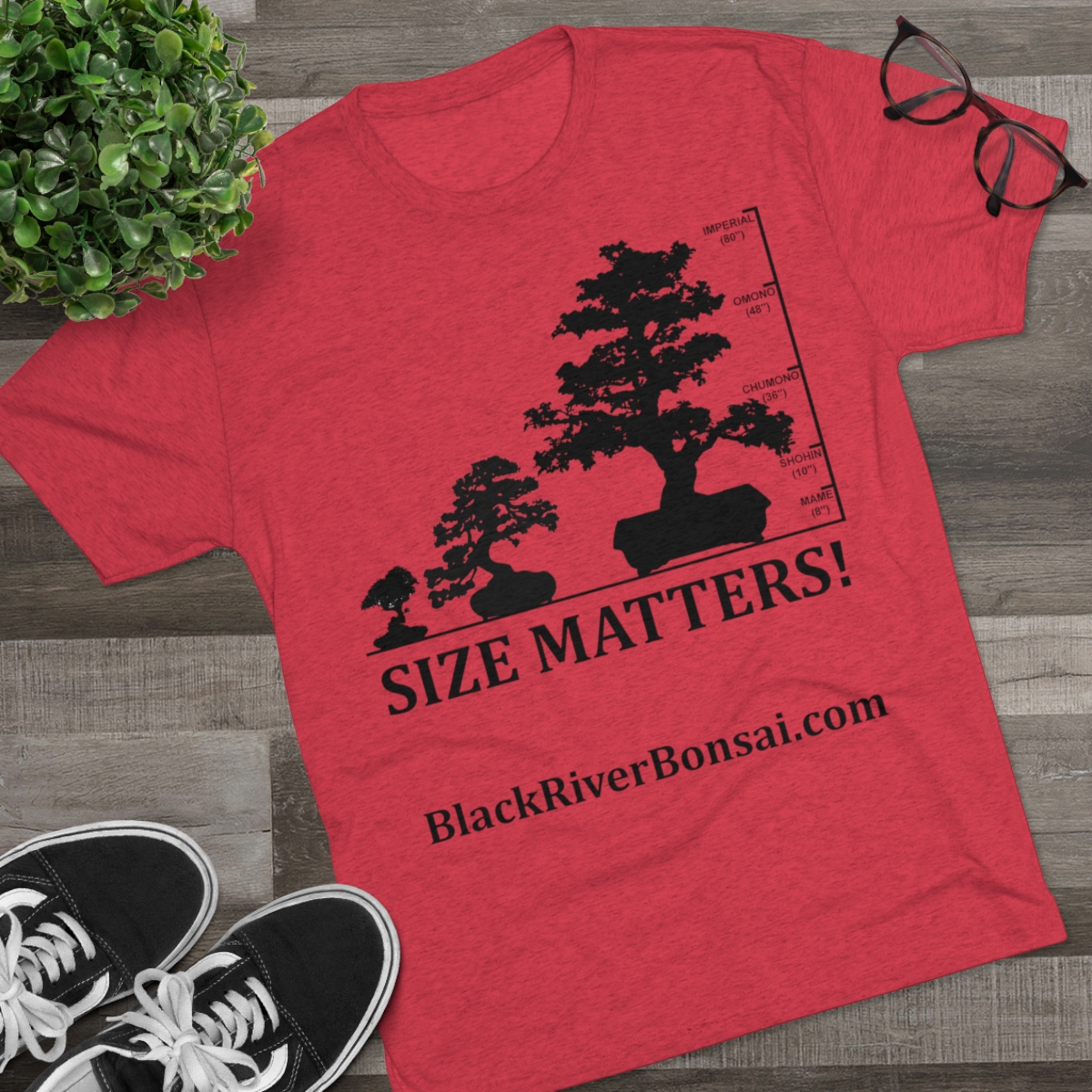 Size Matters Men's Tri-Blend Crew Tee - Image 43