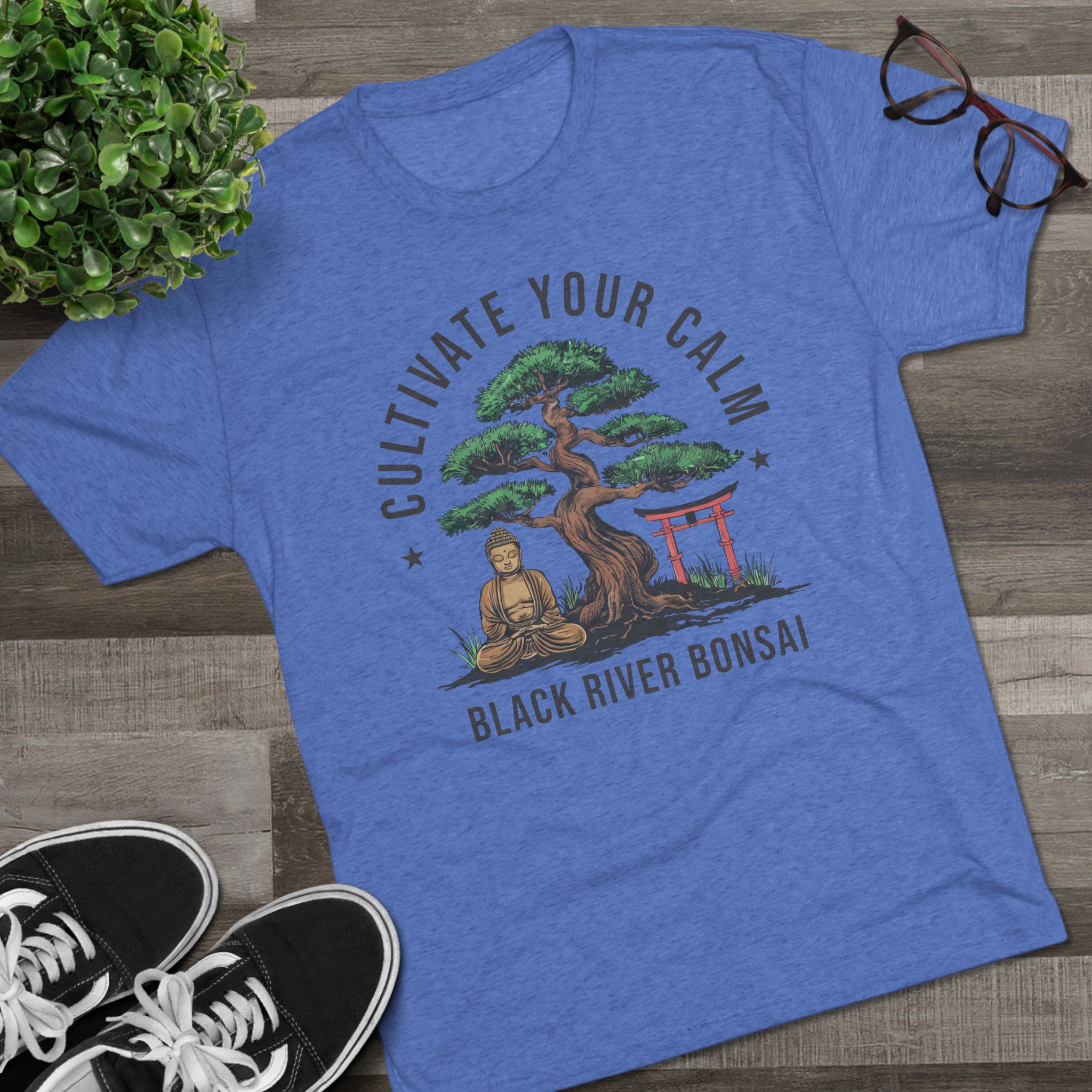 Cultivate Your Calm Unisex Tri-Blend Crew Tee - Image 23