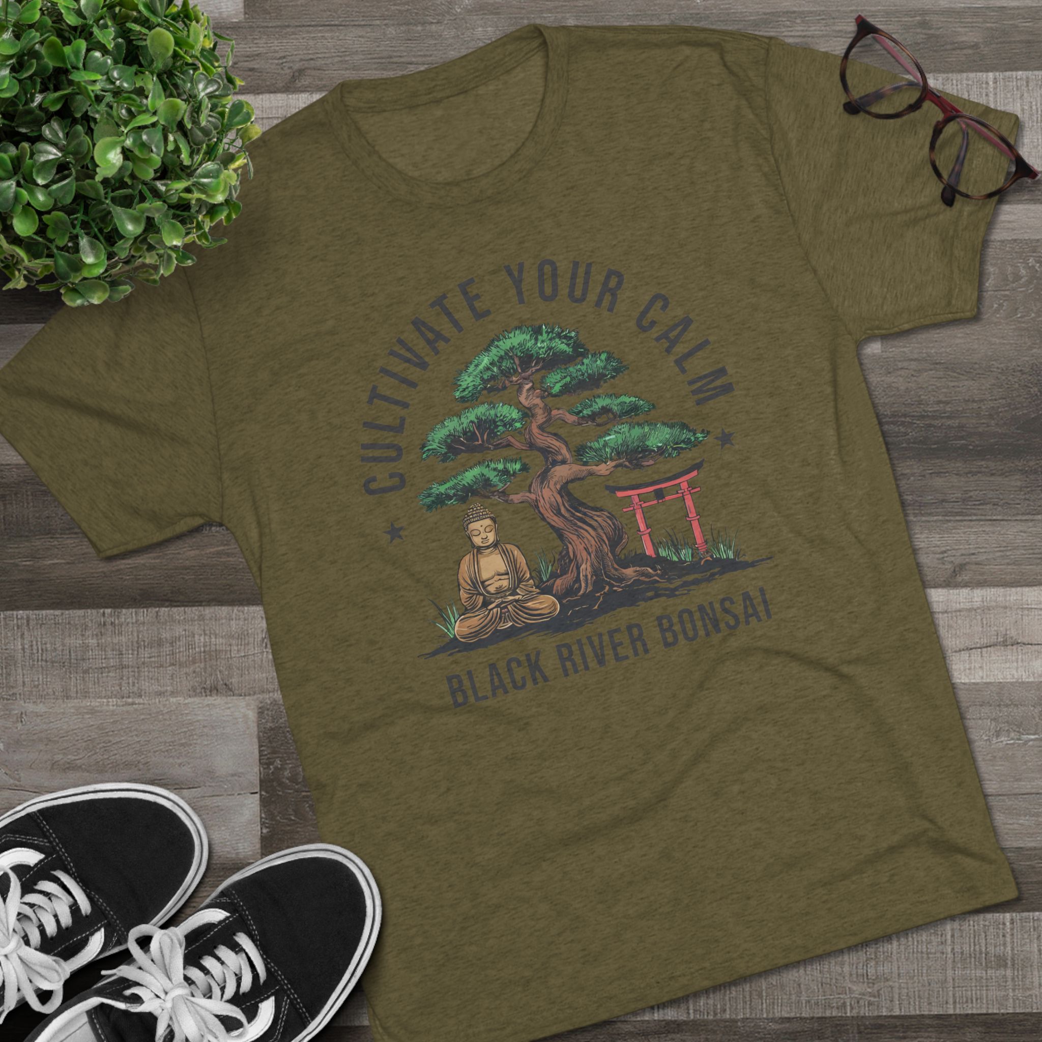 Cultivate Your Calm Unisex Tri-Blend Crew Tee - Image 11