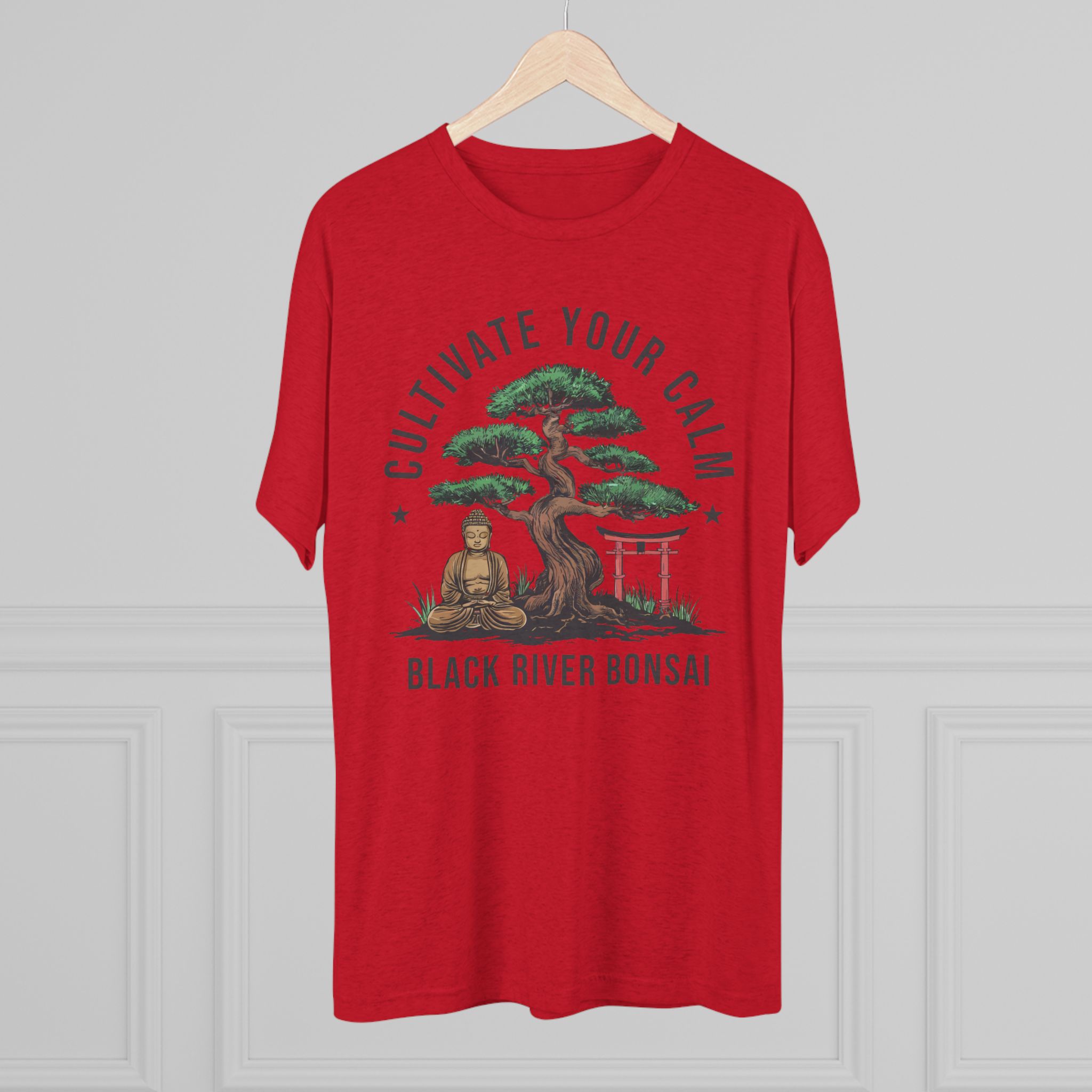 Cultivate Your Calm Unisex Tri-Blend Crew Tee - Image 36