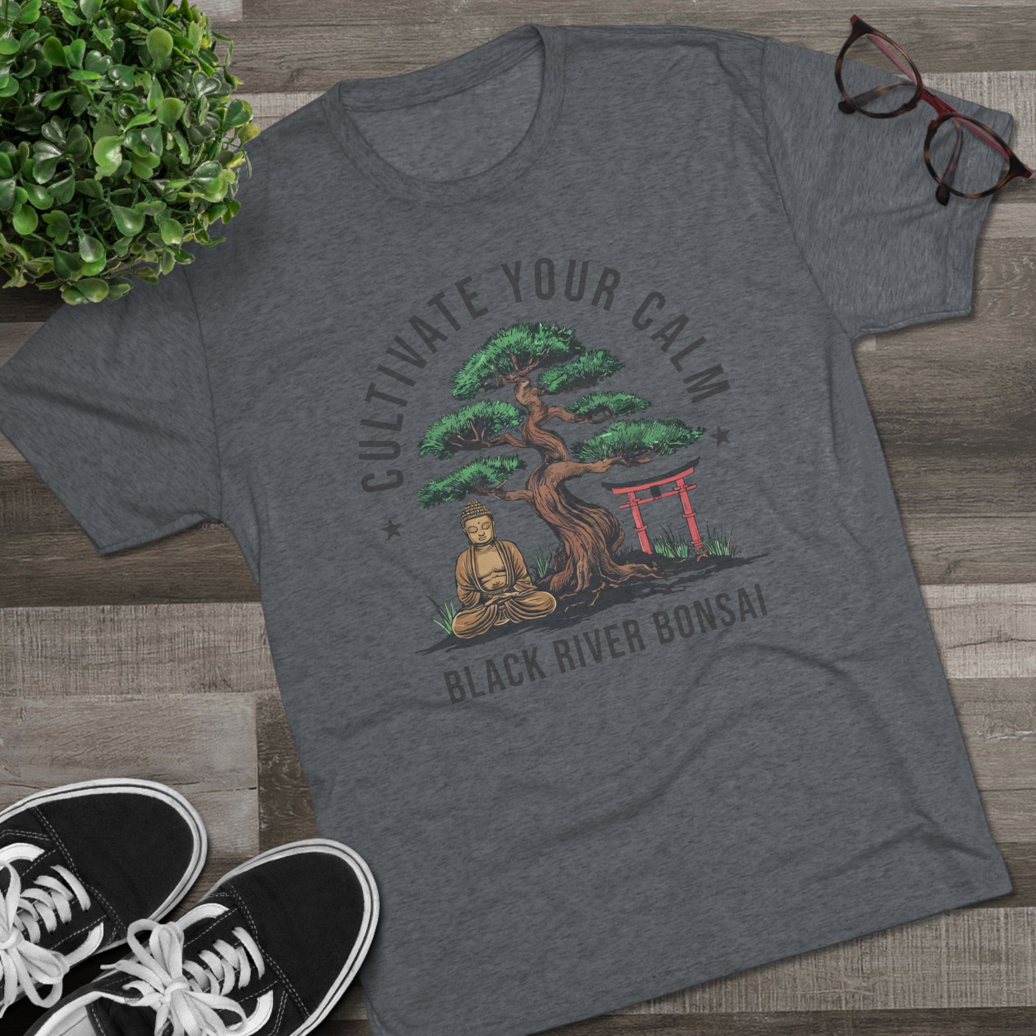 Cultivate Your Calm Unisex Tri-Blend Crew Tee - Image 31