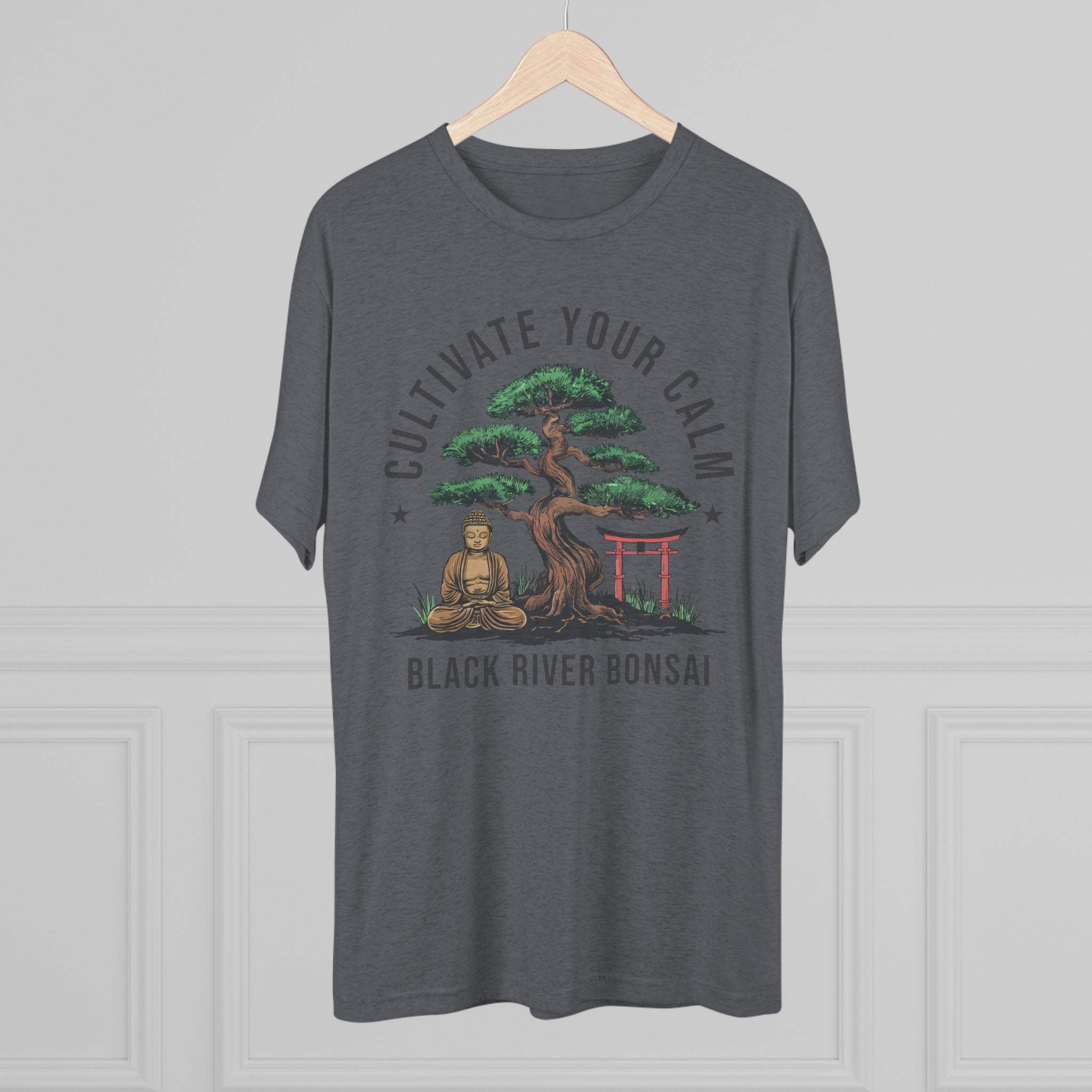 Cultivate Your Calm Unisex Tri-Blend Crew Tee - Image 32