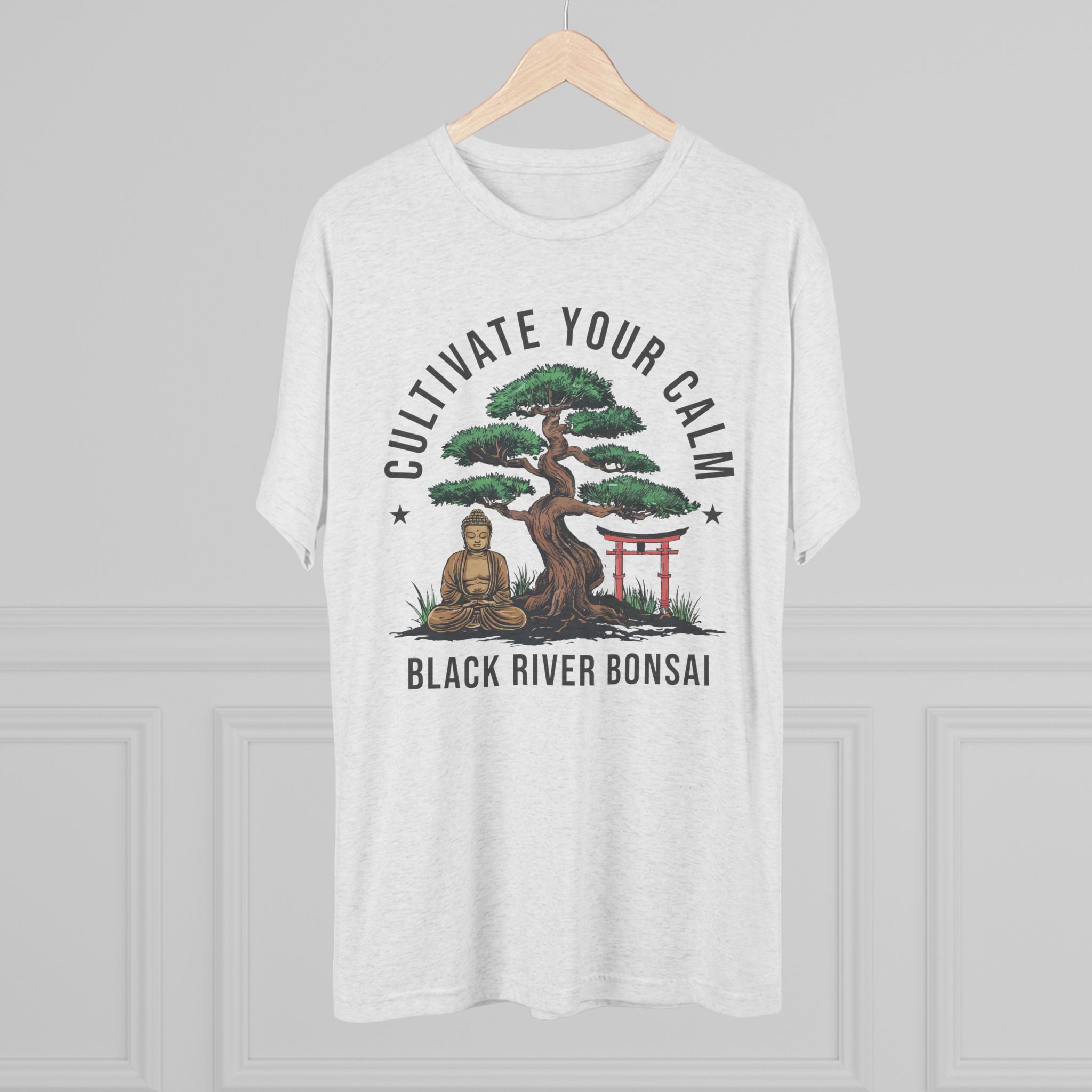 Cultivate Your Calm Unisex Tri-Blend Crew Tee - Image 4