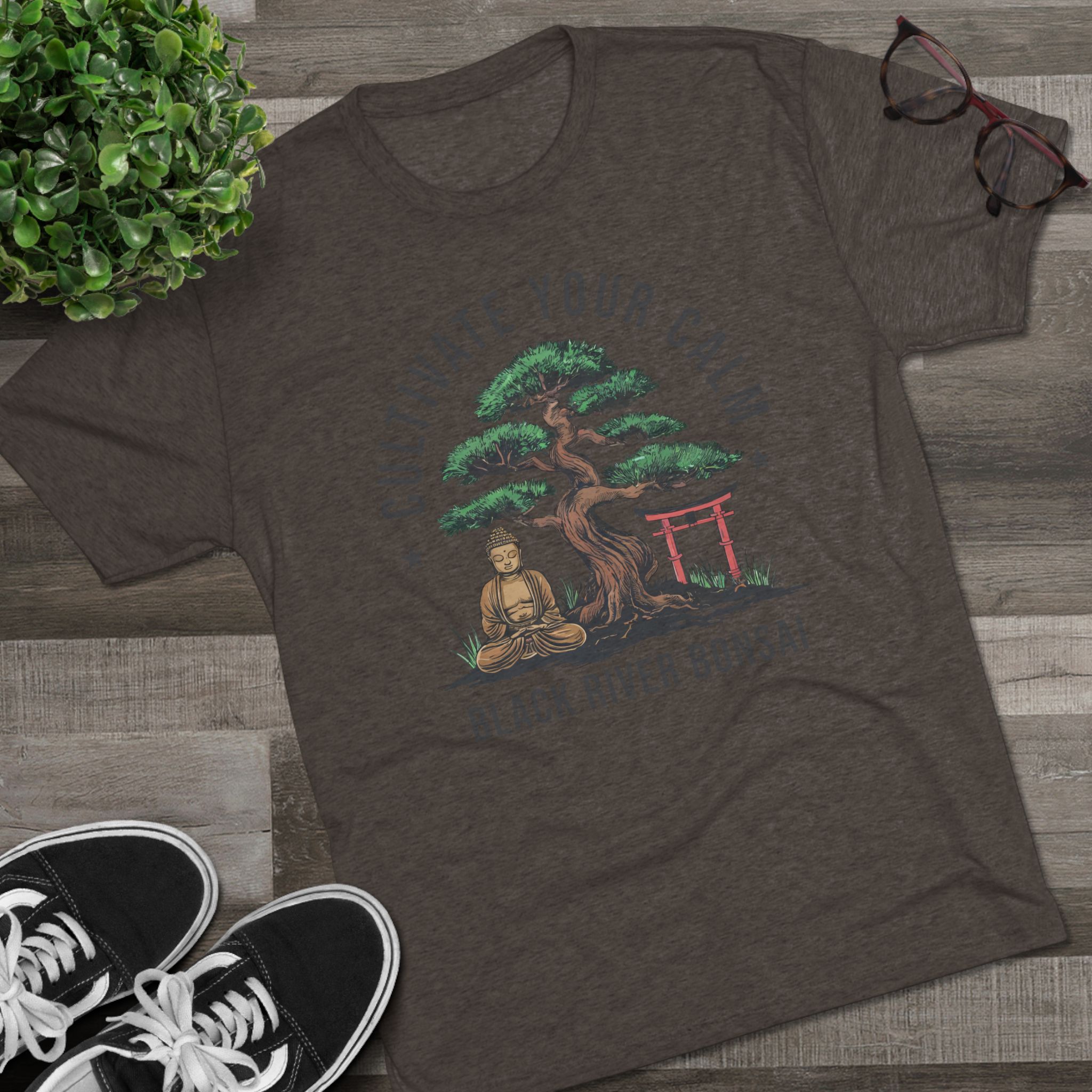 Cultivate Your Calm Unisex Tri-Blend Crew Tee - Image 7