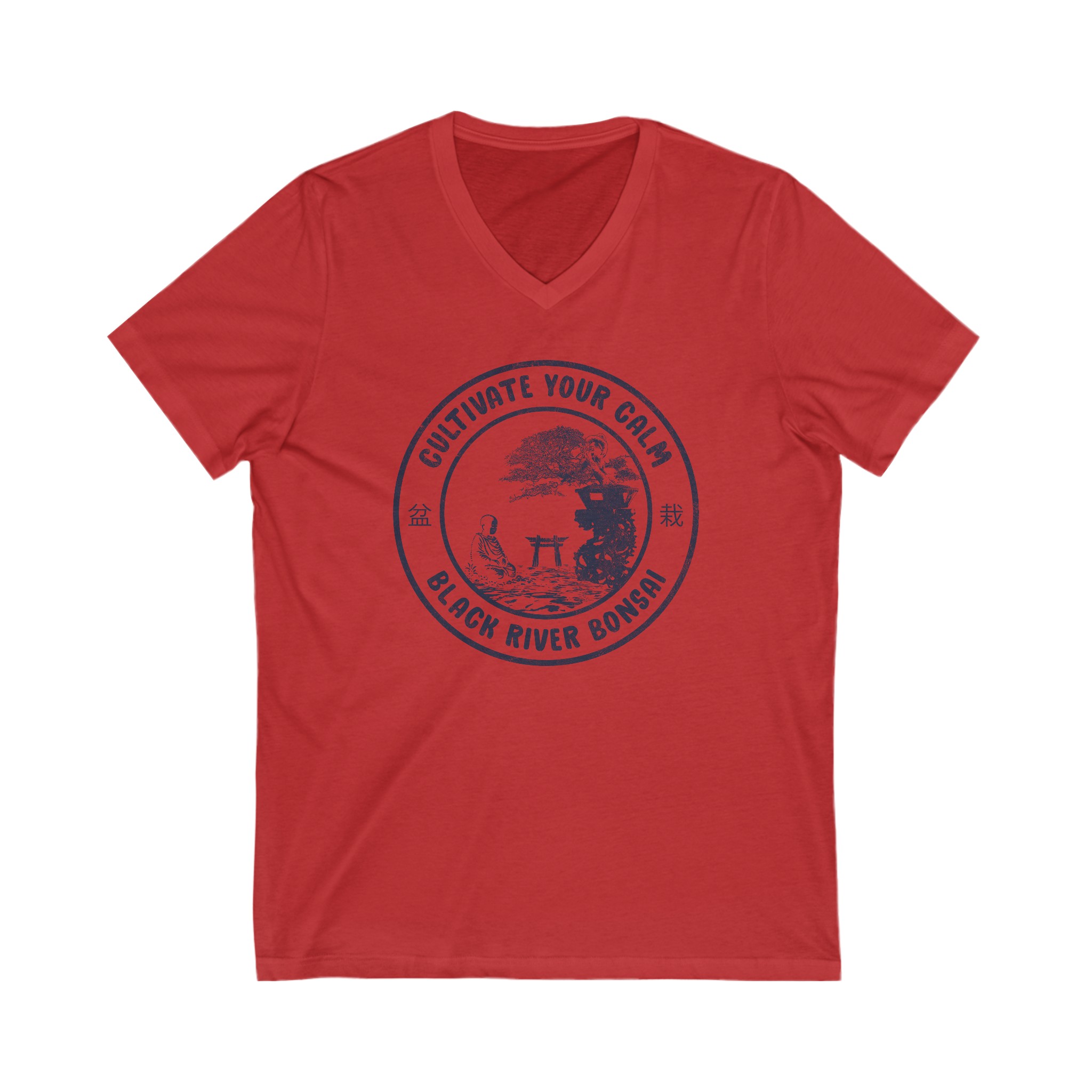 Serenity Unisex Jersey Short Sleeve V-Neck Tee - Image 13