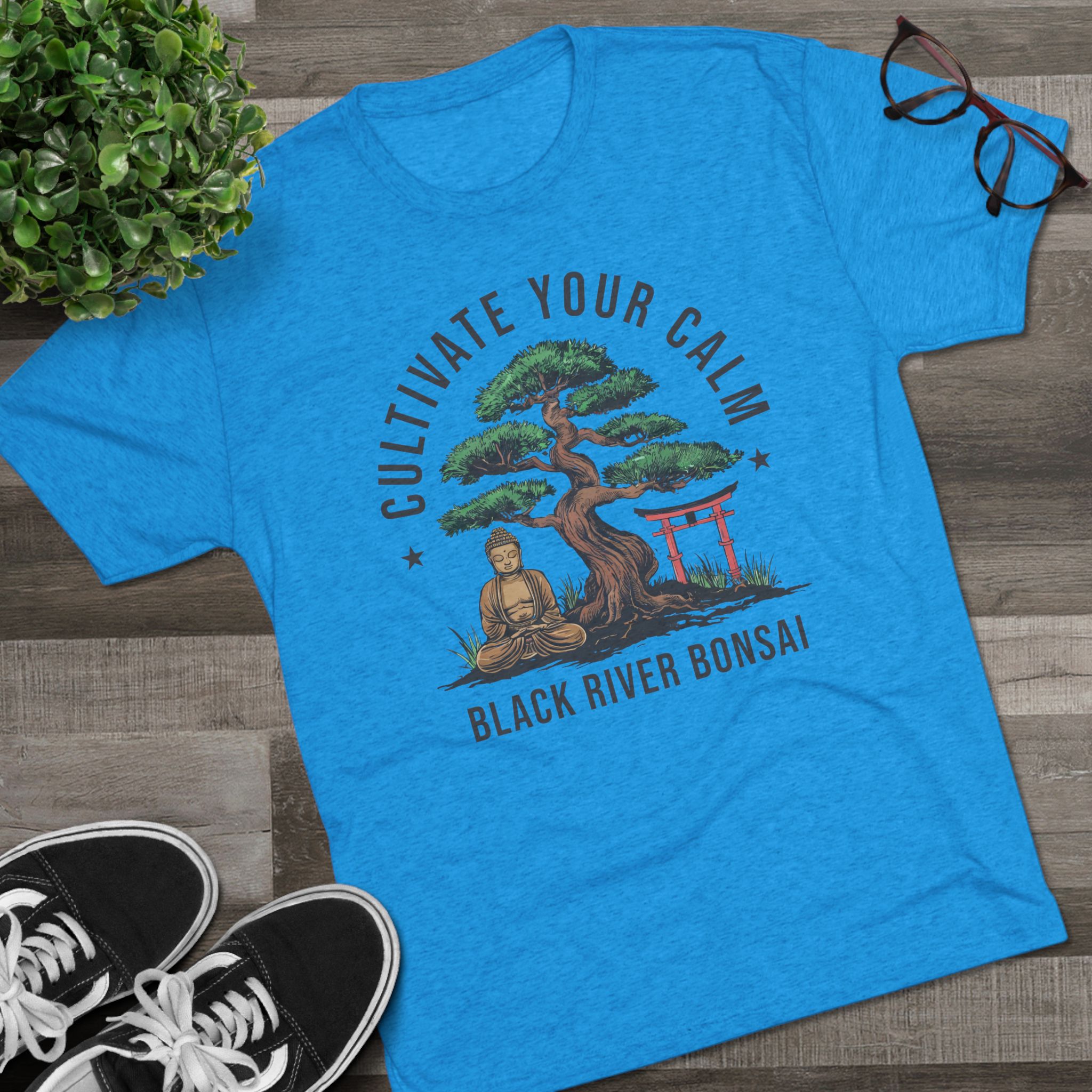 Cultivate Your Calm Unisex Tri-Blend Crew Tee - Image 19