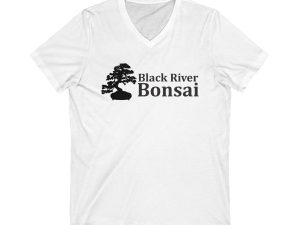 Black River Bonsai Unisex Jersey Short Sleeve V-Neck Tee