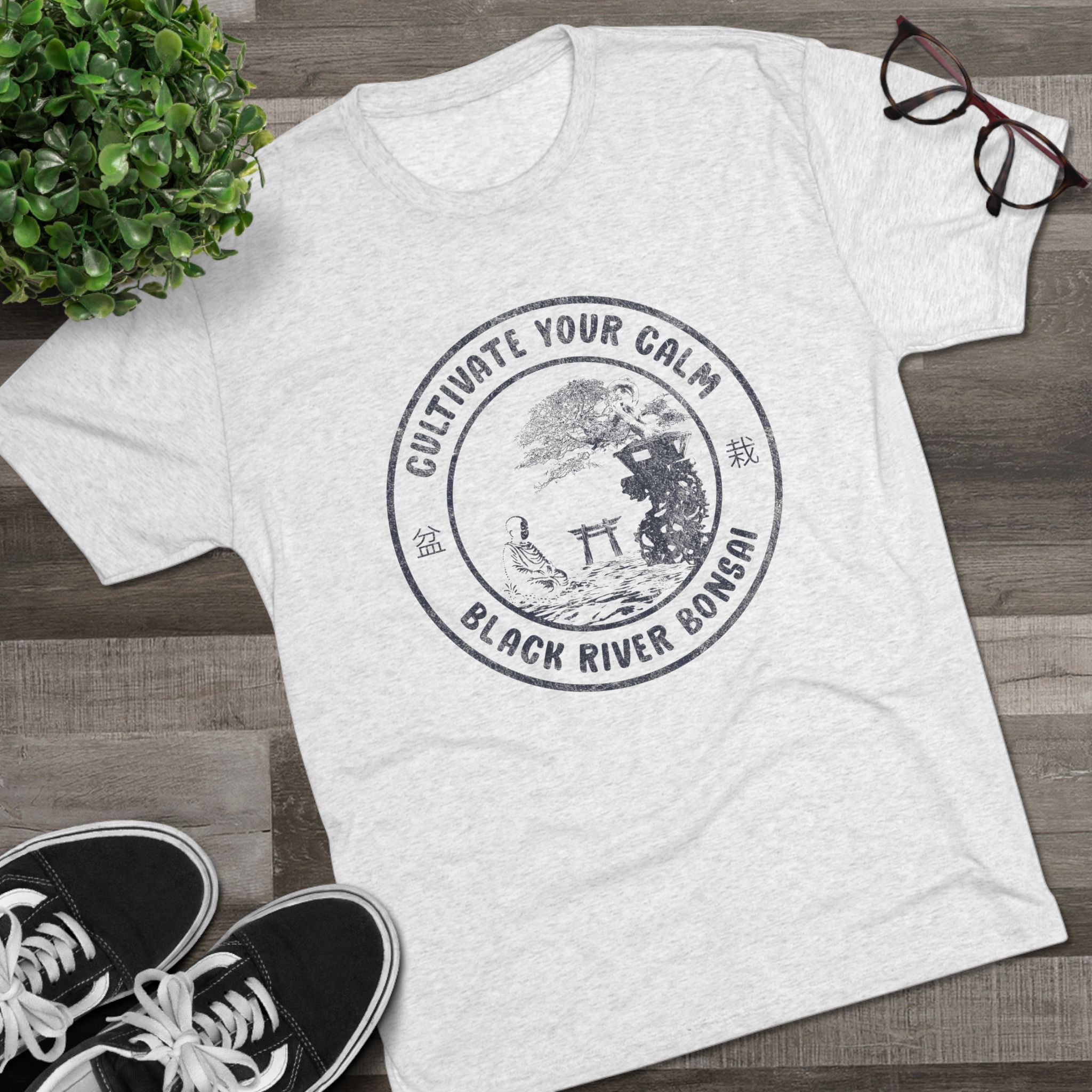 Serenity Men's Tri-Blend Crew Tee - Image 3