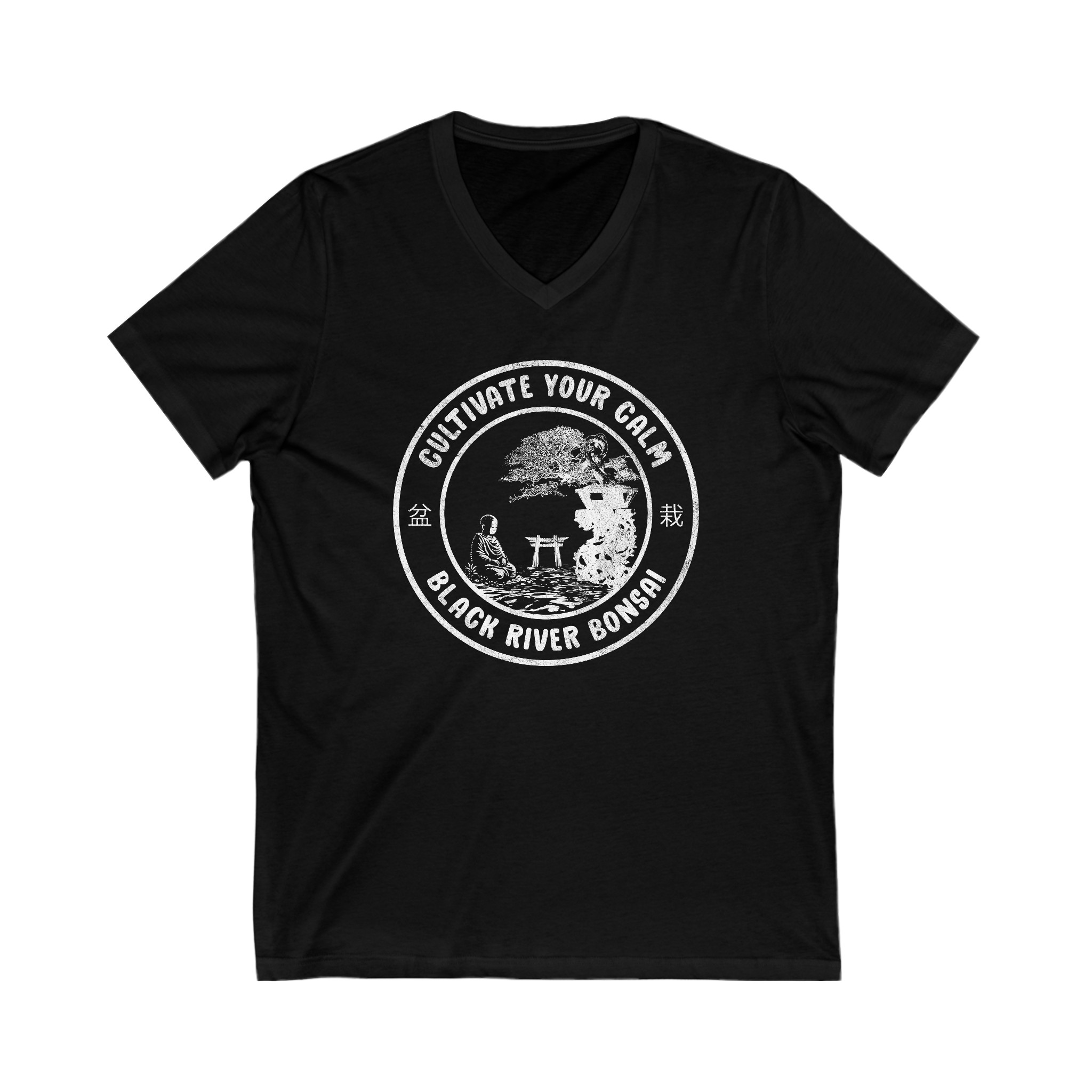 Serenity Unisex Jersey Short Sleeve V-Neck Tee - Image 5