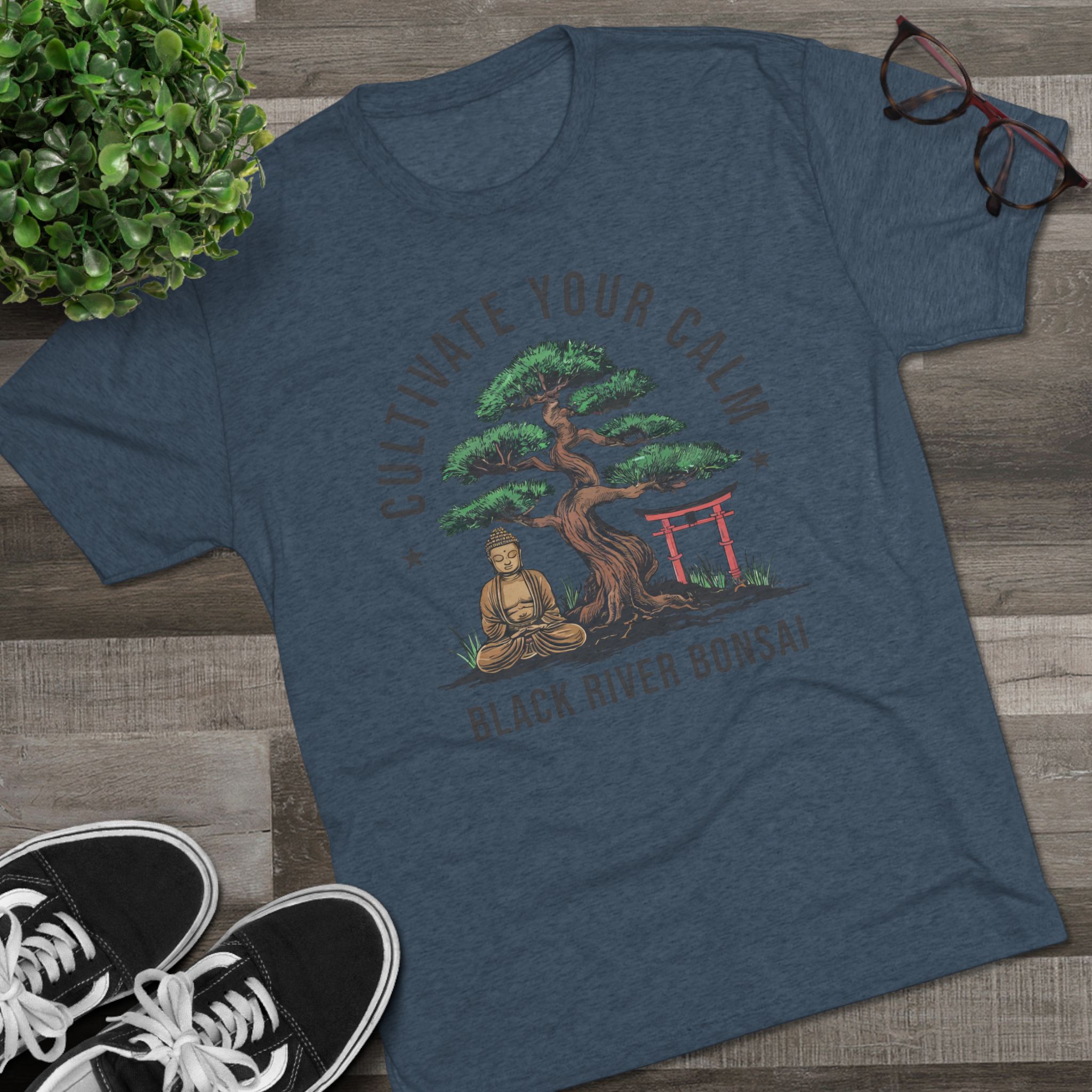 Cultivate Your Calm Unisex Tri-Blend Crew Tee - Image 27